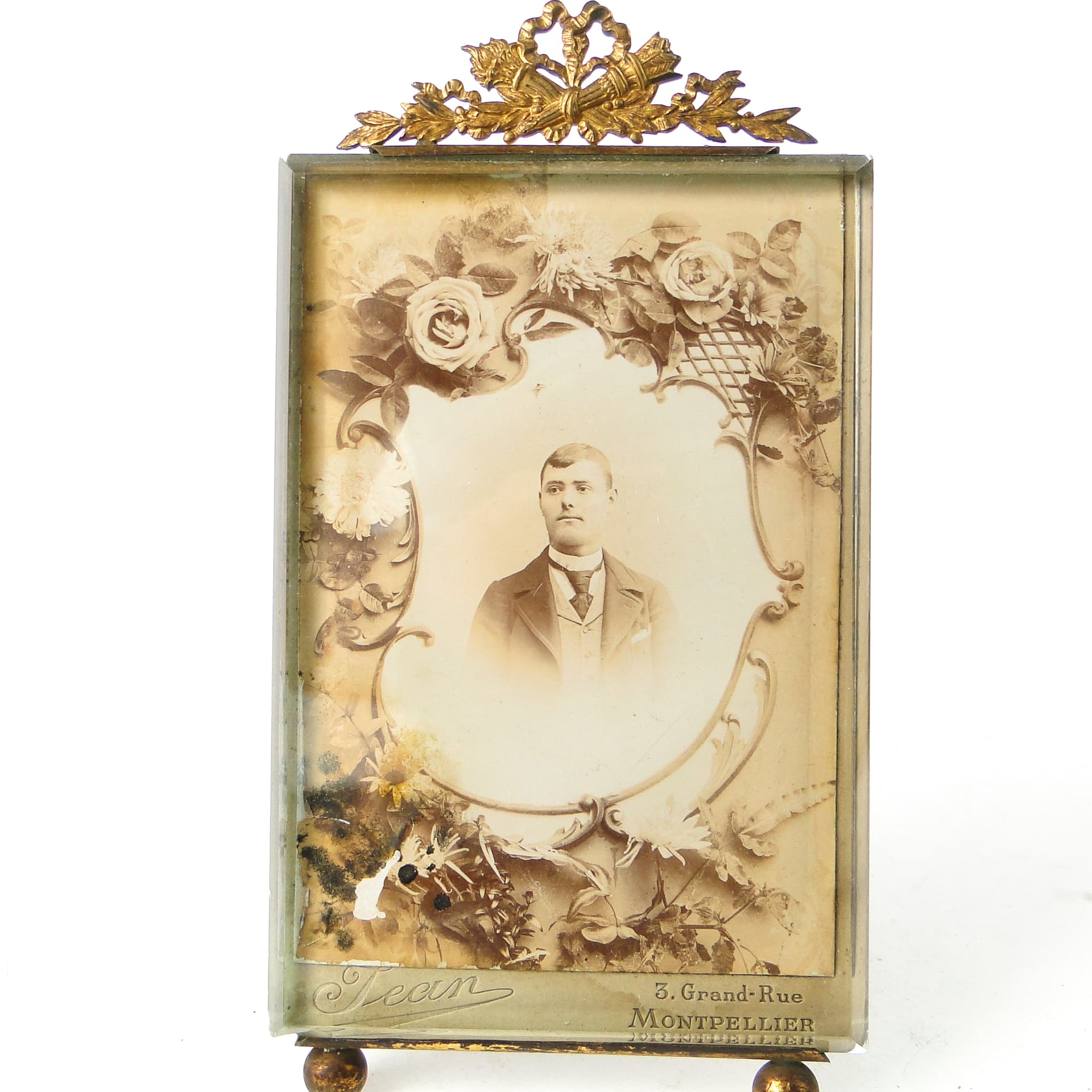 Empire picture frame, glass, Austria, 19th c. - 111549