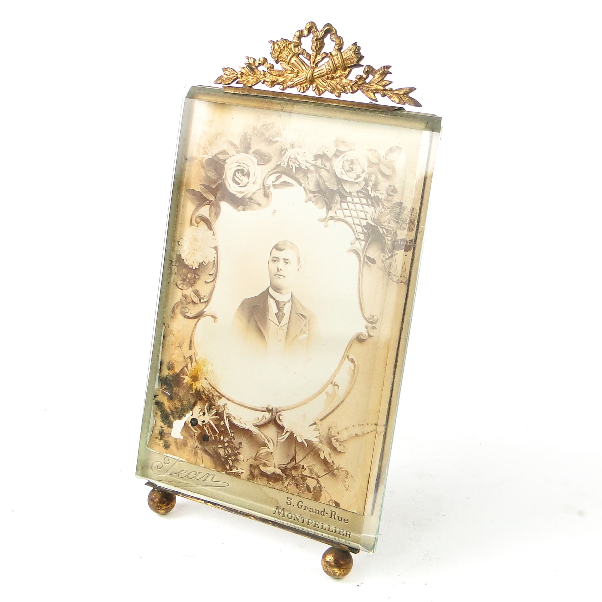 Empire picture frame, glass, Austria, 19th c. - 111546
