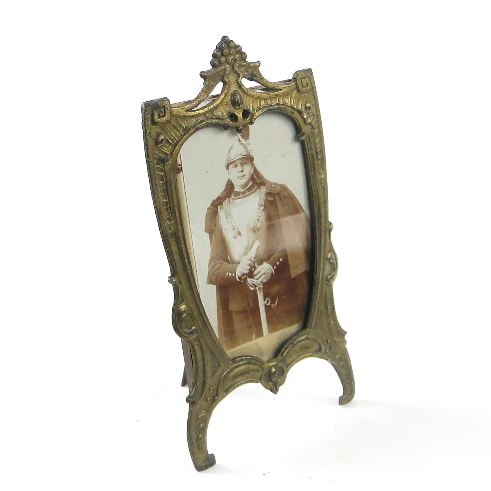 Art Nouveau picture frame, gilt brass, France, early 20th c. - 111564