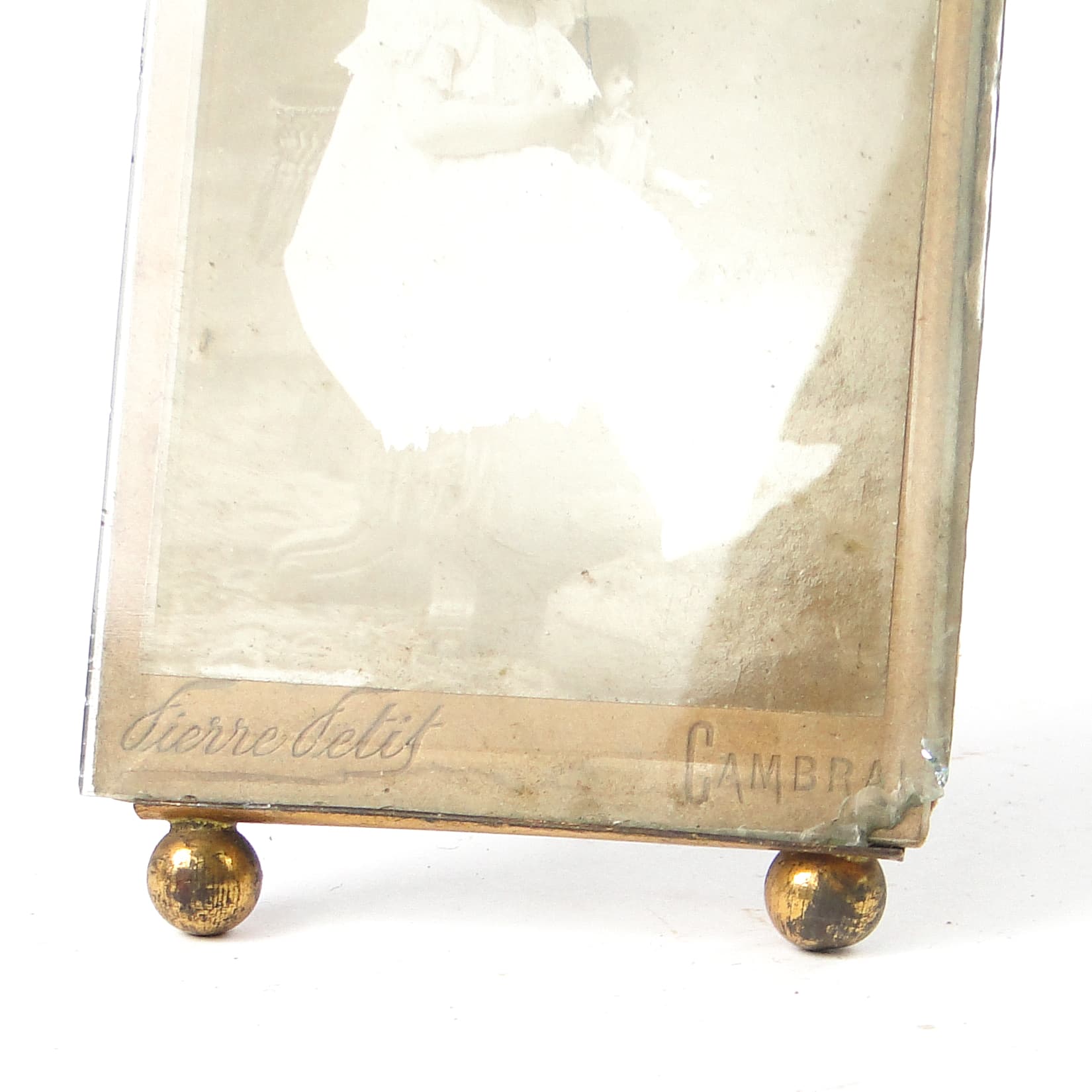 Empire Picture Frame, gilt metal, faceted glass, Austria, 19th c. - 111574