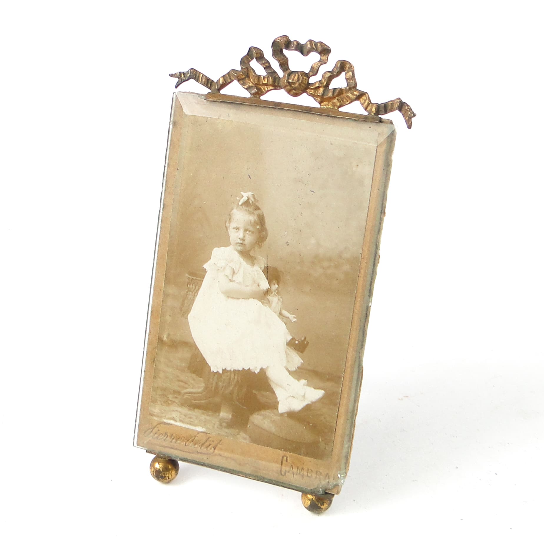 Empire Picture Frame, gilt metal, faceted glass, Austria, 19th c. - 111572