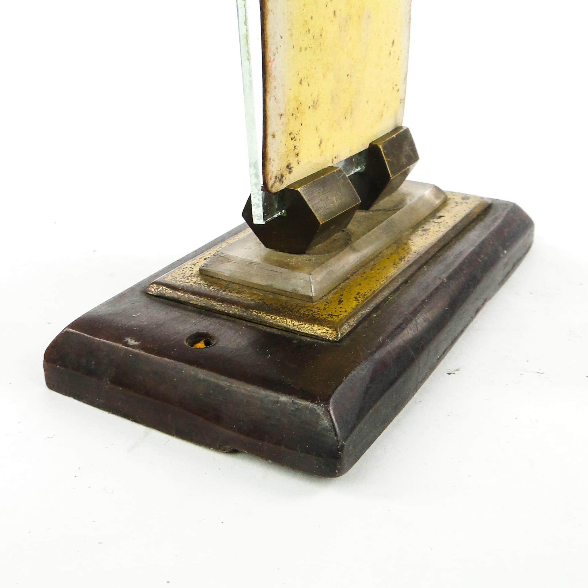 Art Deco picture frame, beech, brass, Germany, 1930s. - 111667