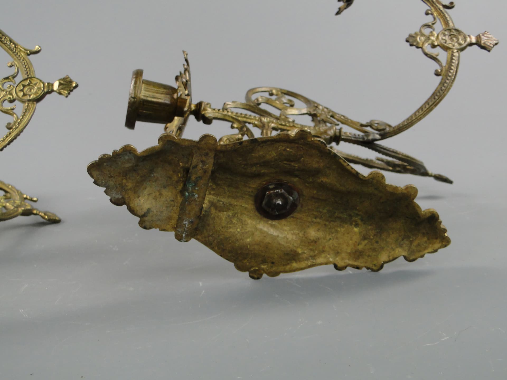 Para kinkietów, złoty, mosiądz, Francja, początek XX w. - 8074