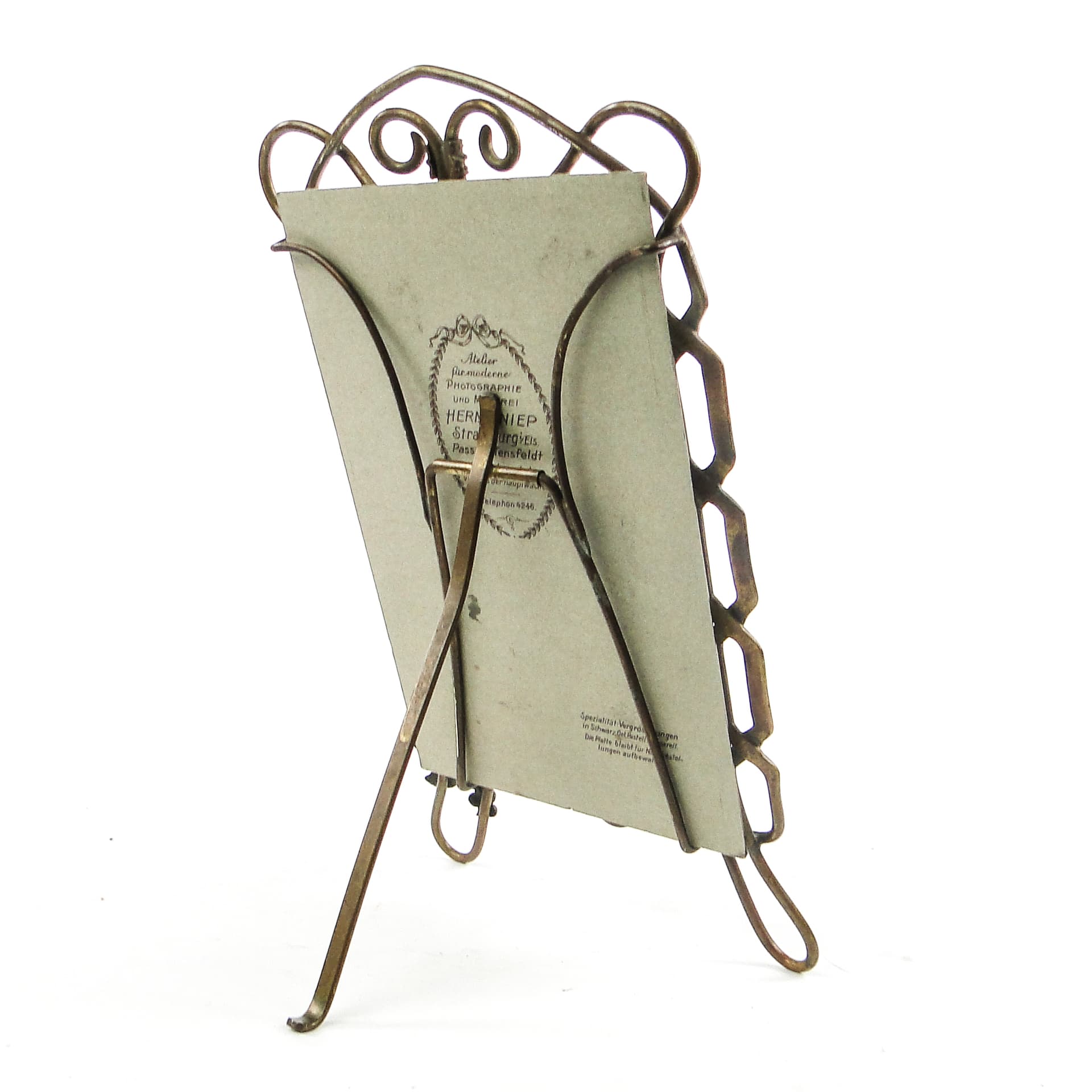 Art Nouveau photo frame, brass, France, early 20th c. - 111806