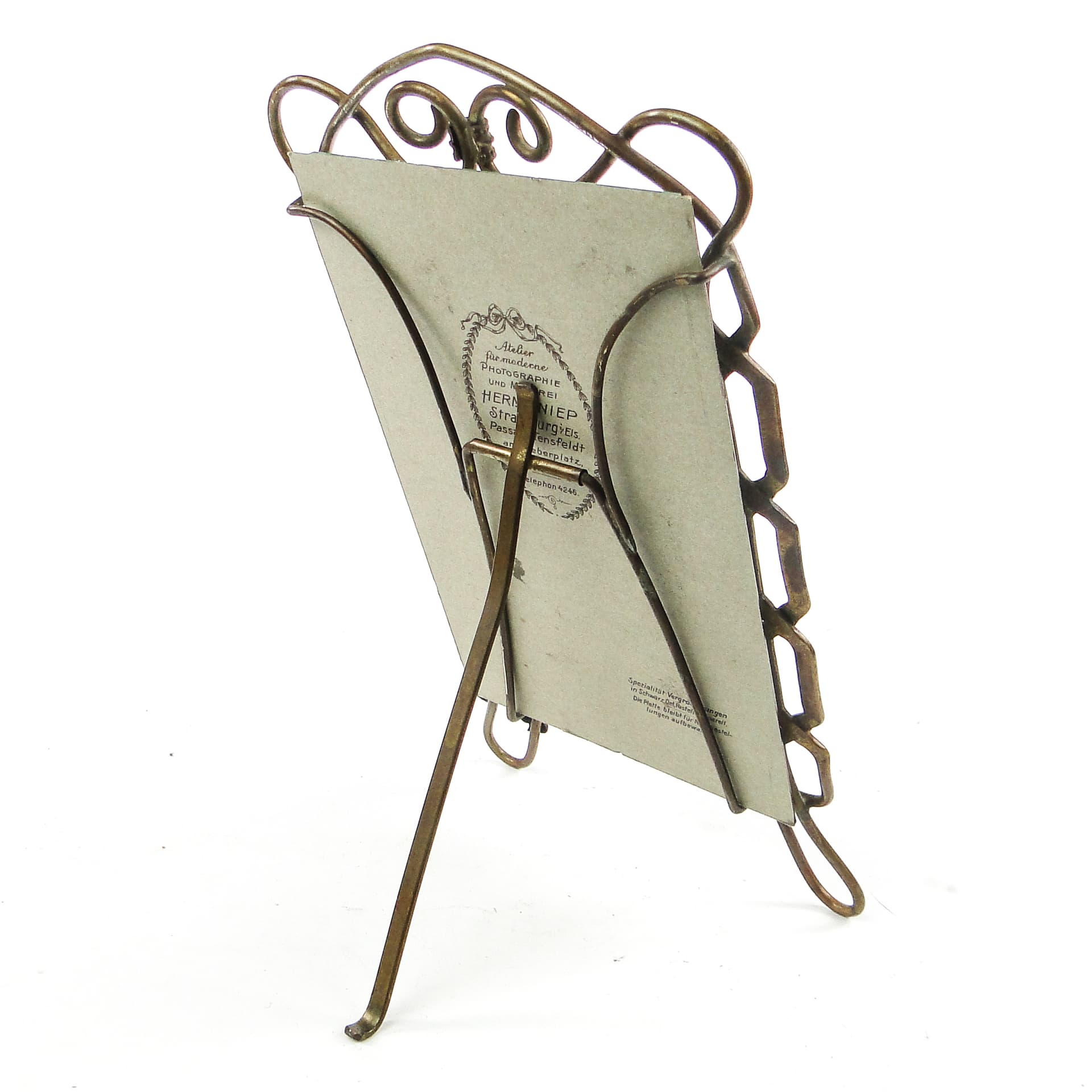 Art Nouveau photo frame, brass, France, early 20th c. - 111808