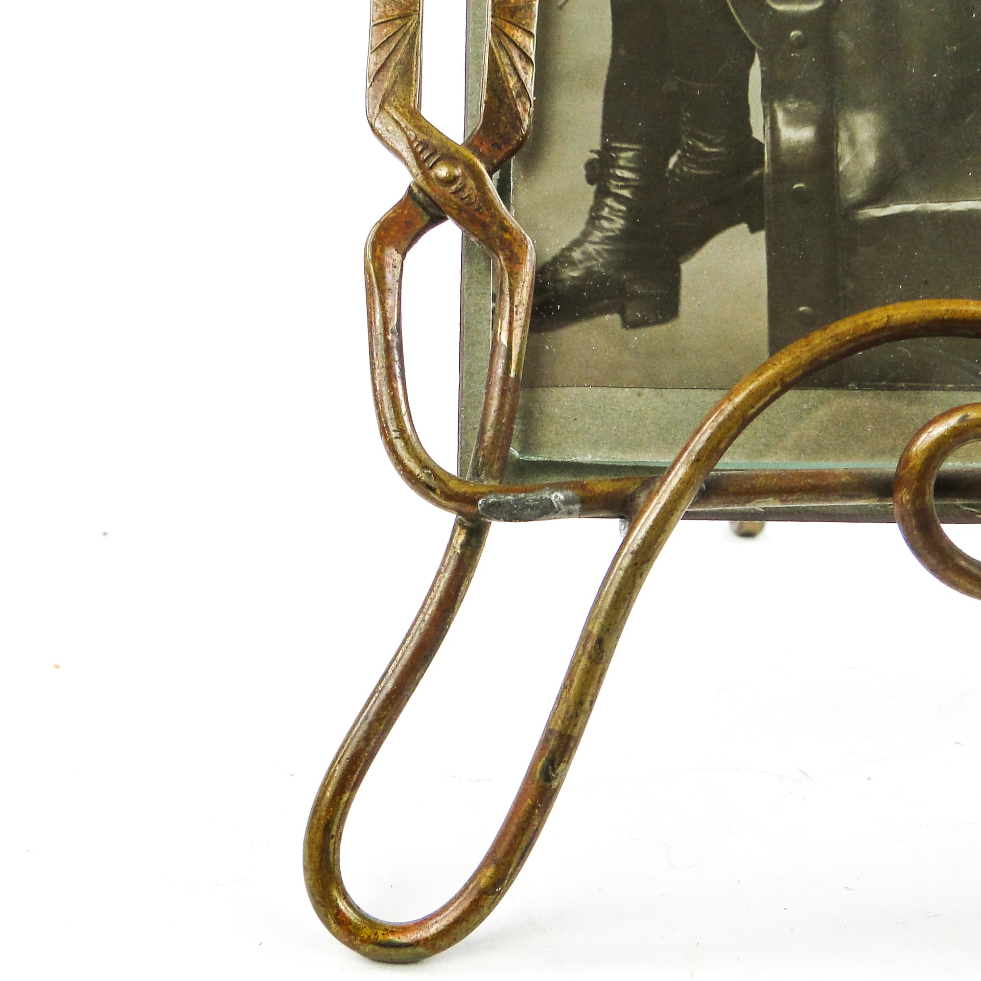 Art Nouveau photo frame, brass, France, early 20th c. - 111803