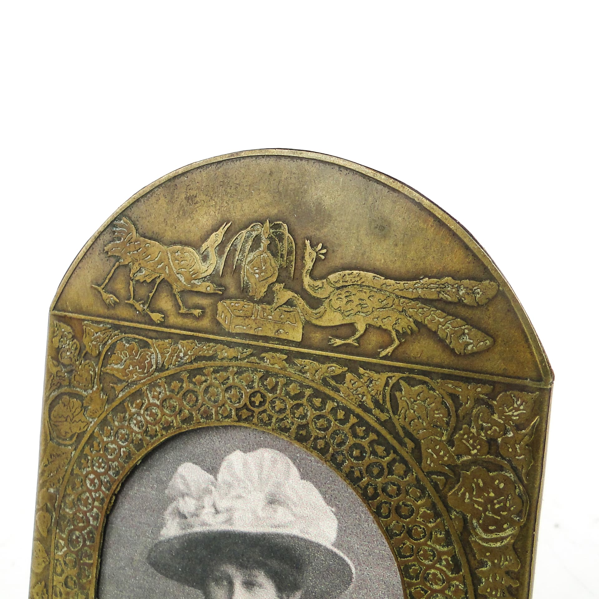 Art Nouveau photo frame, brass, France, early 20th c. - 111827