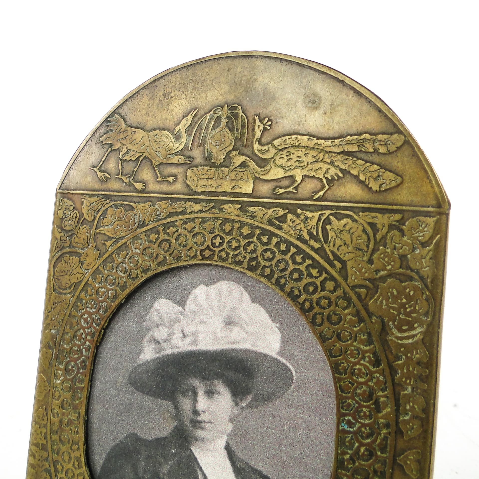 Art Nouveau photo frame, brass, France, early 20th c. - 111830