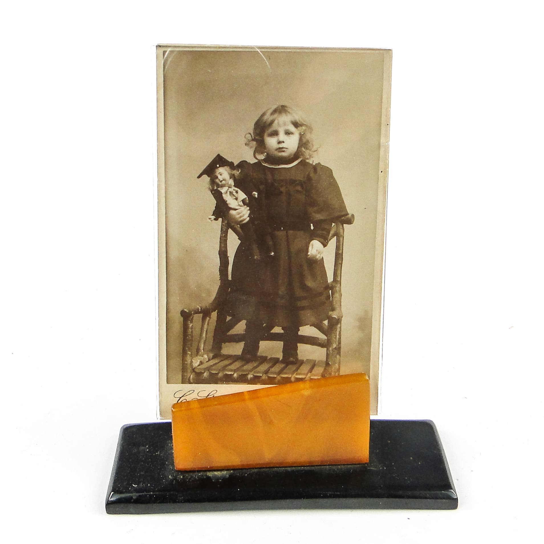 Art Deco photo frame, bakelite, Poland, 1950s. - 111867
