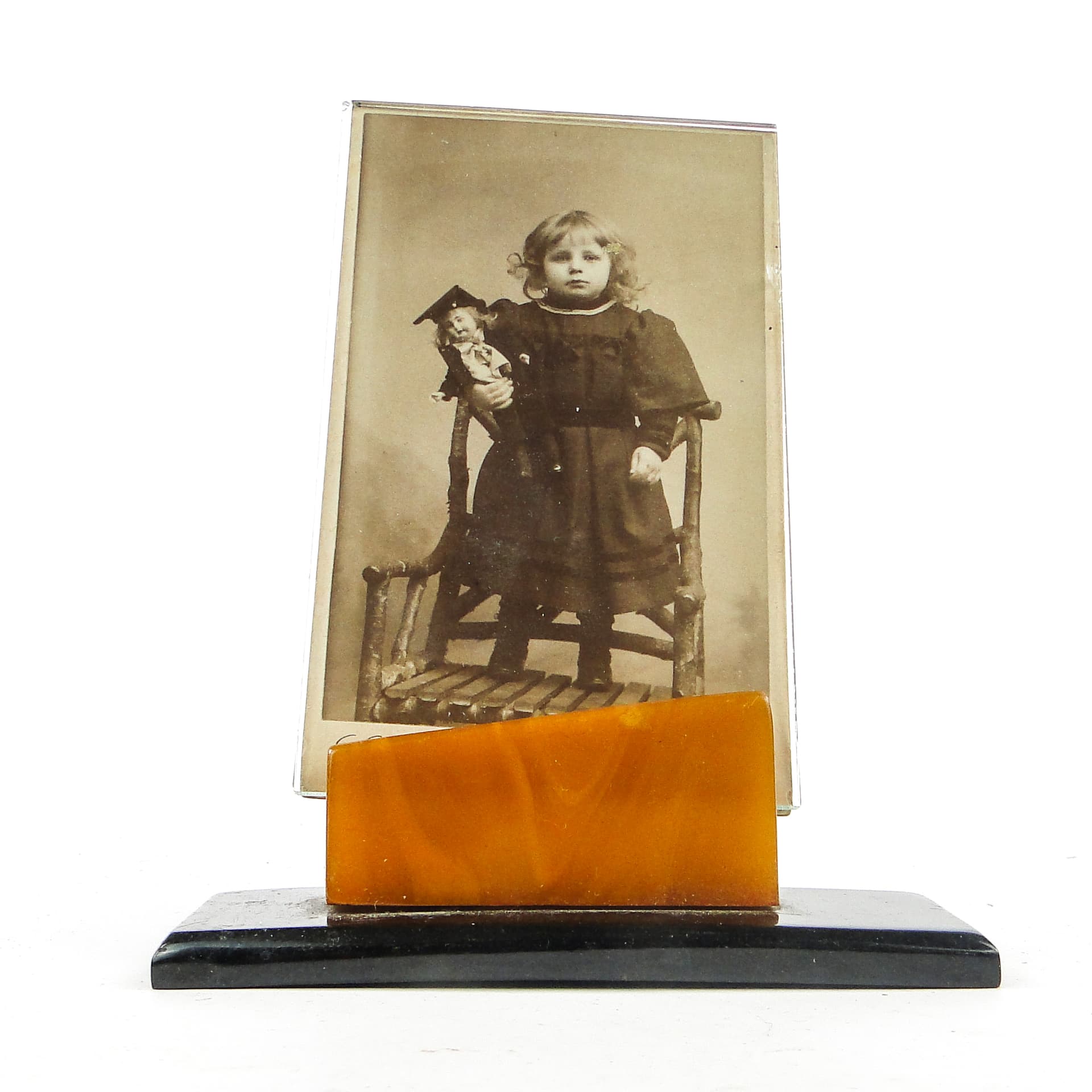 Art Deco photo frame, bakelite, Poland, 1950s. - 111868