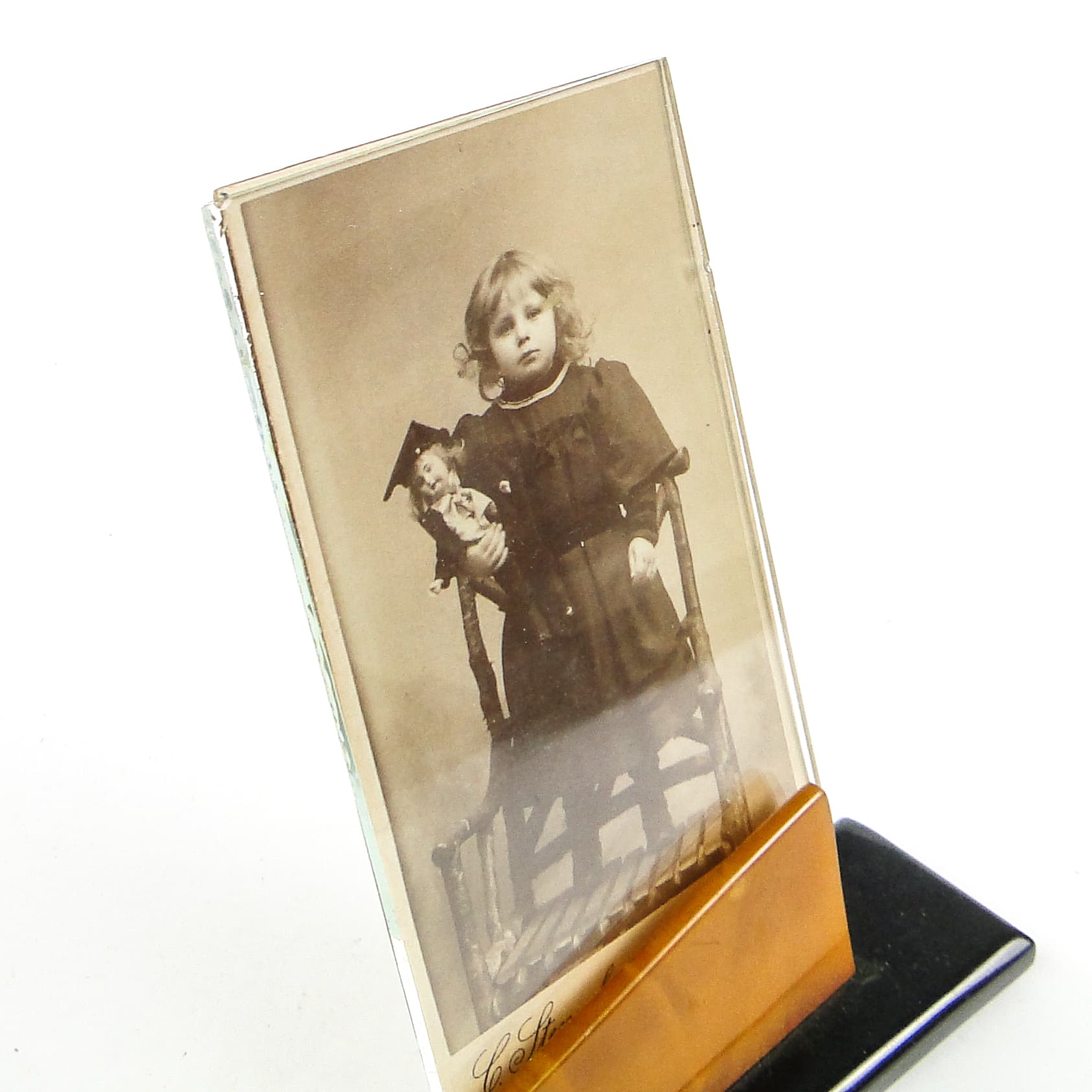 Art Deco photo frame, bakelite, Poland, 1950s. - 111871