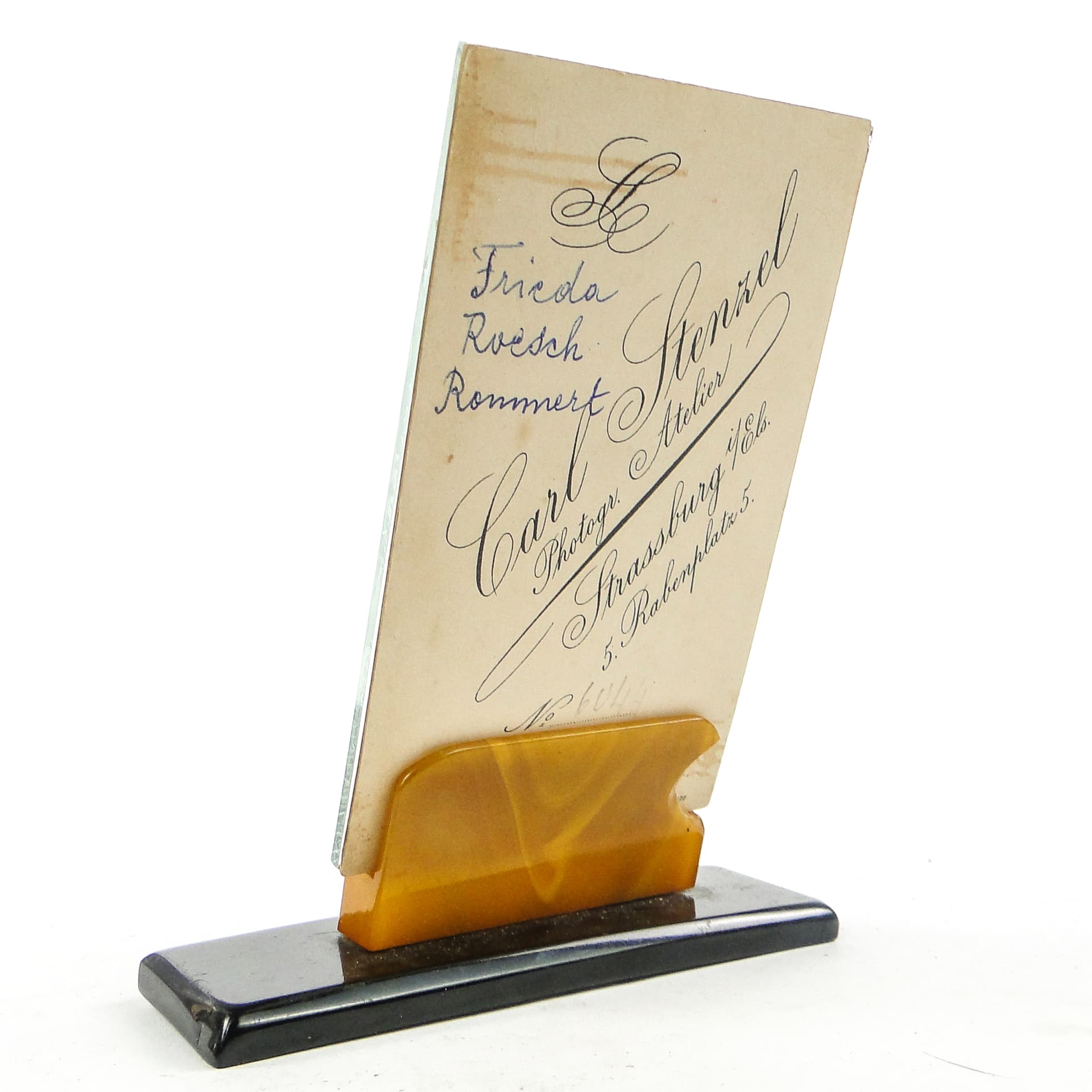 Art Deco photo frame, bakelite, Poland, 1950s. - 111873