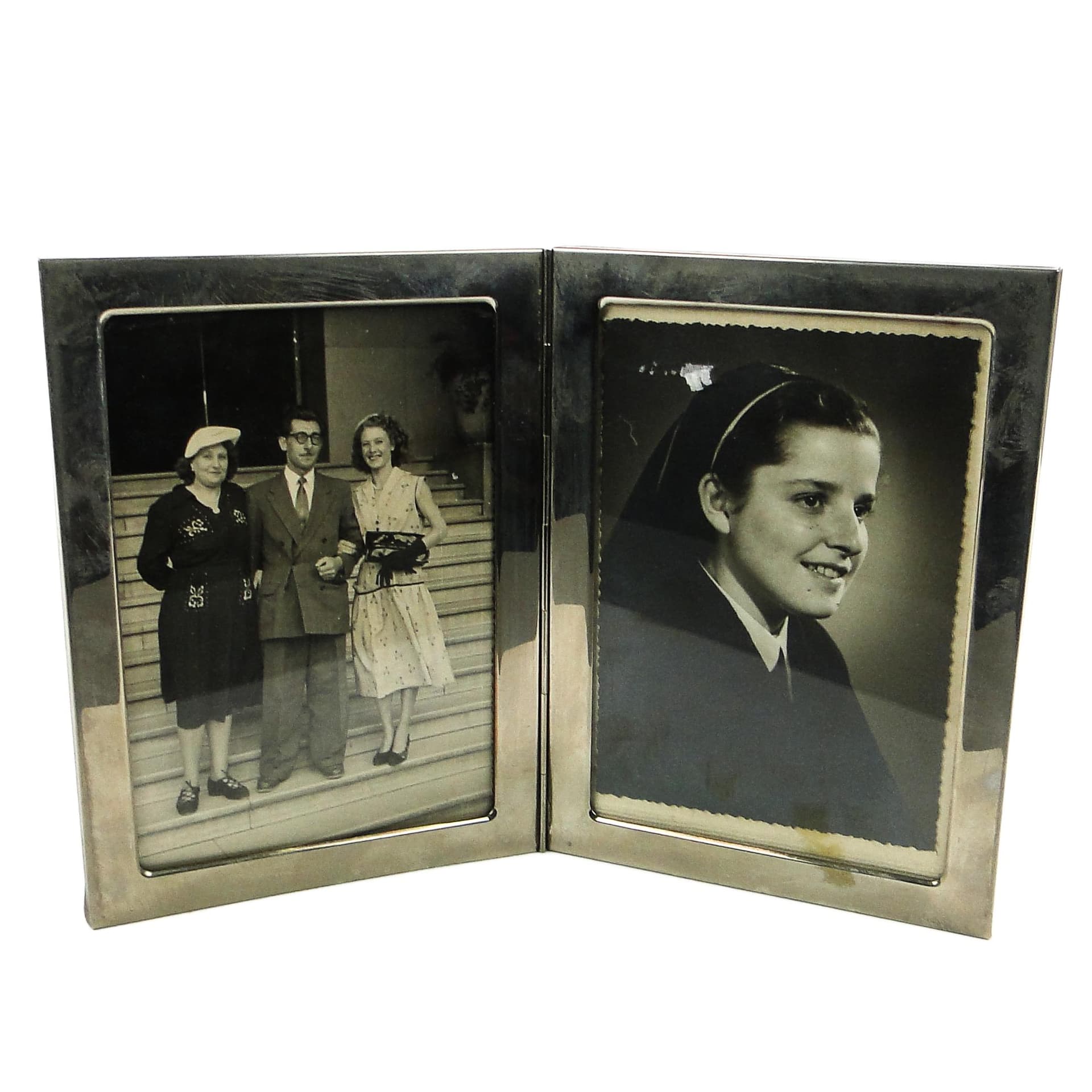 Art Deco Diptych Photo Frame, Belgium, 1950s