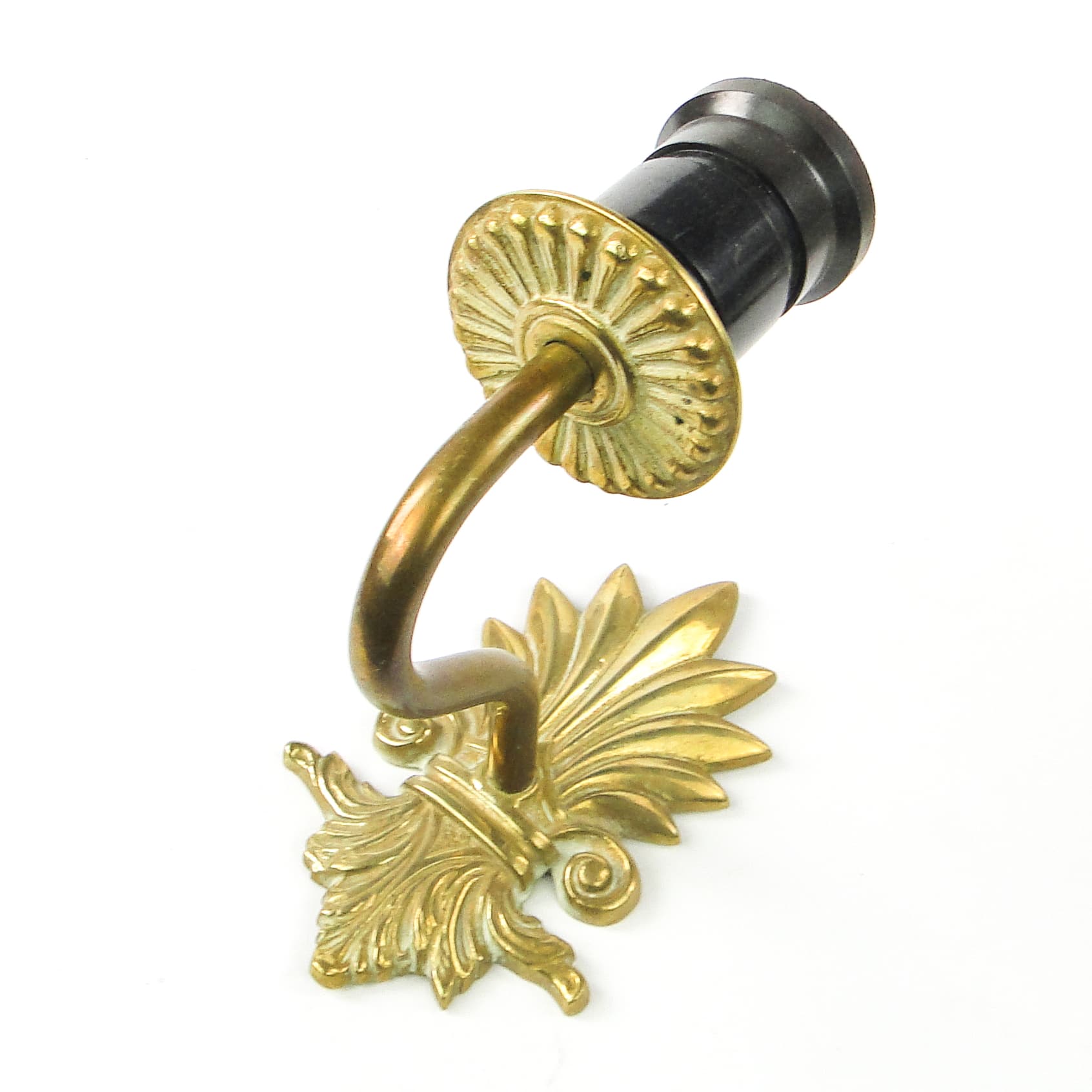 Wall sconce, Rococo, brass, Sweden, 1960s. - 111921