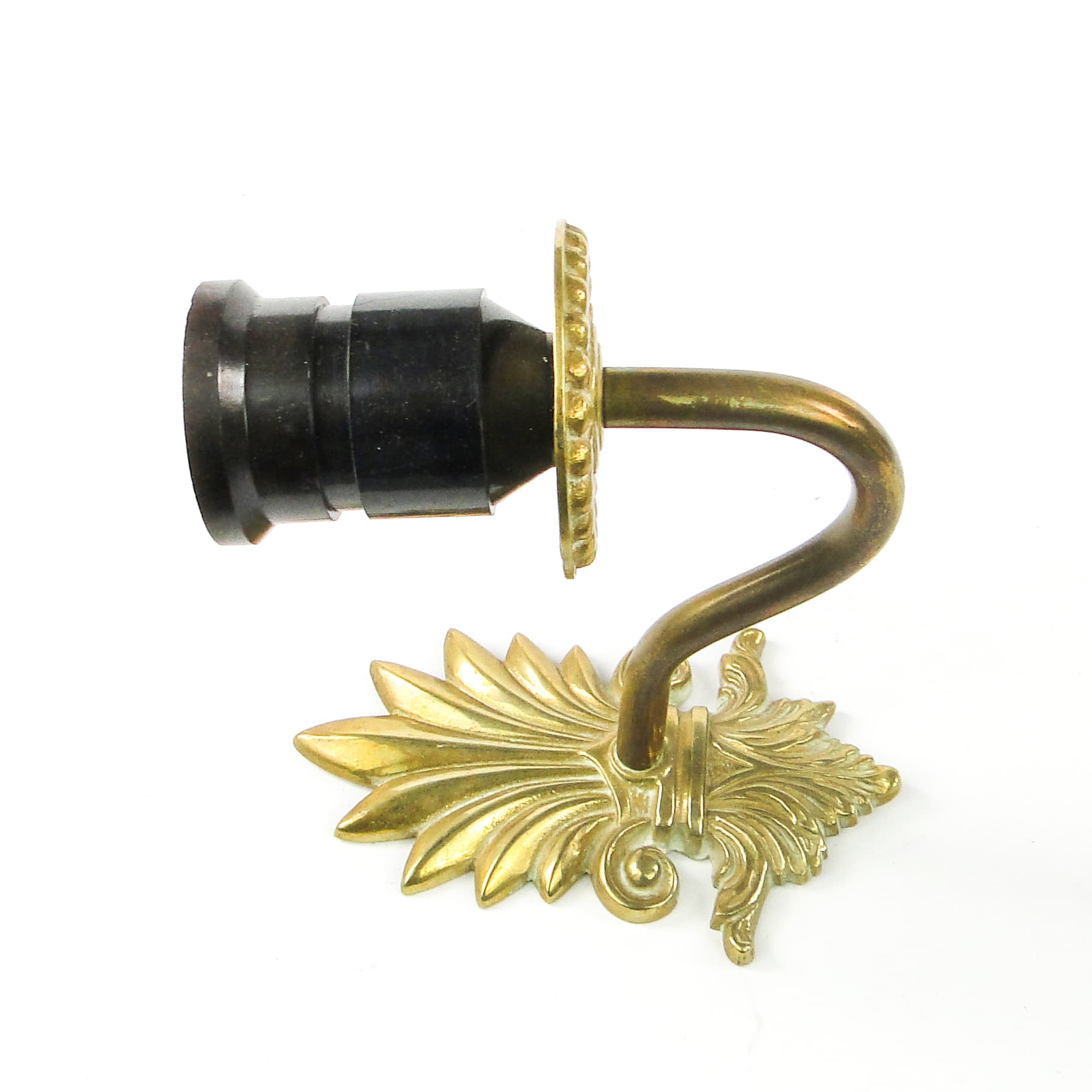 Wall sconce, Rococo, brass, Sweden, 1960s. - 111919