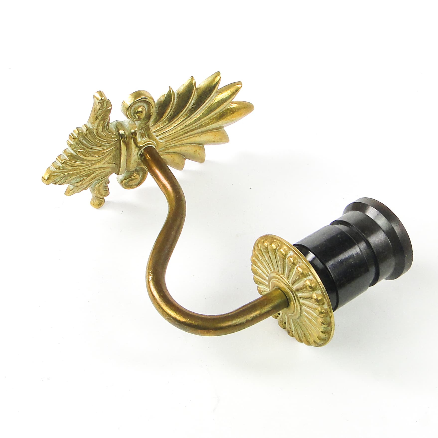 Wall sconce, Rococo, brass, Sweden, 1960s. - 111922