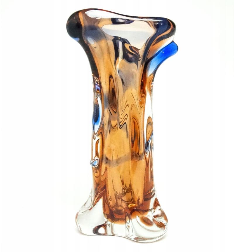 Wazon mid-century modern, szkło, proj. J. Hospodka, Czechosłowacja, lata 60. - 111960