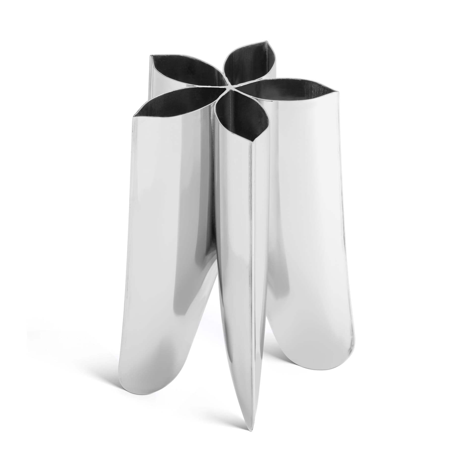 Vase ROTATION stainless steel silver 20 cm, Zieta Studio - 117590