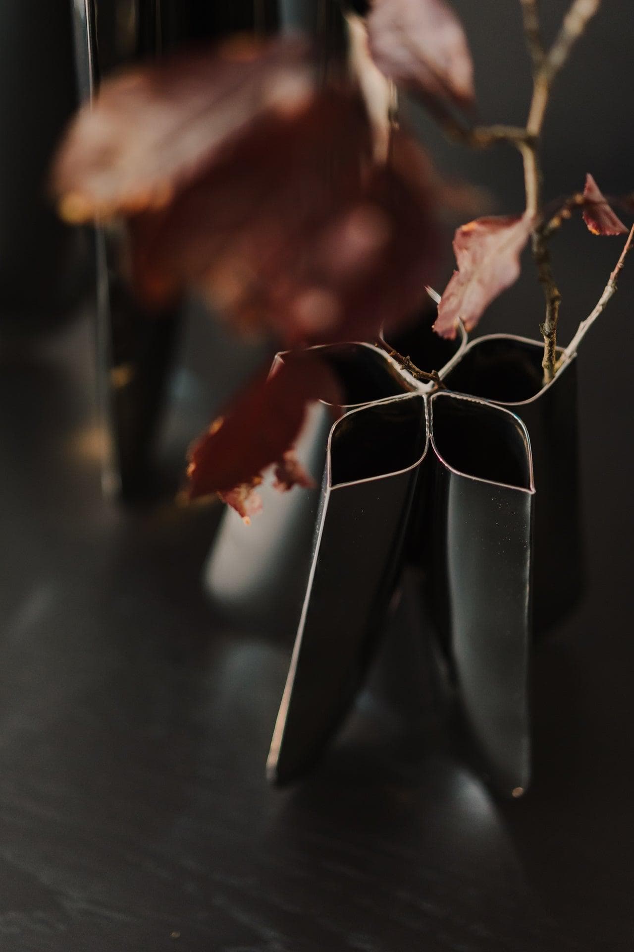 ROTATION vase, steel, silver, 15 cm, Zieta Studio - 117550