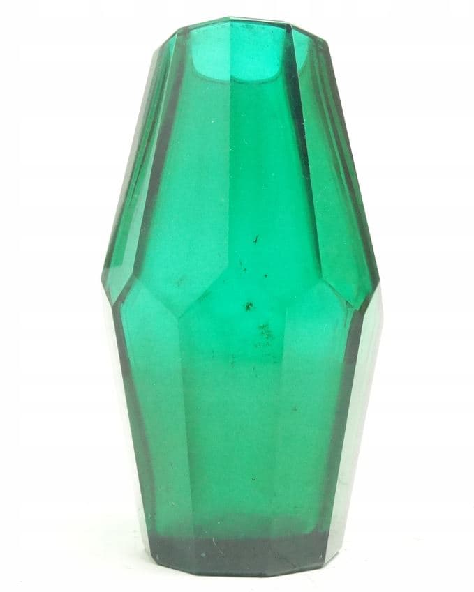 Wazon Art Deco, kryształ, Moser, Czechosłowacja, lata 30. - 112023