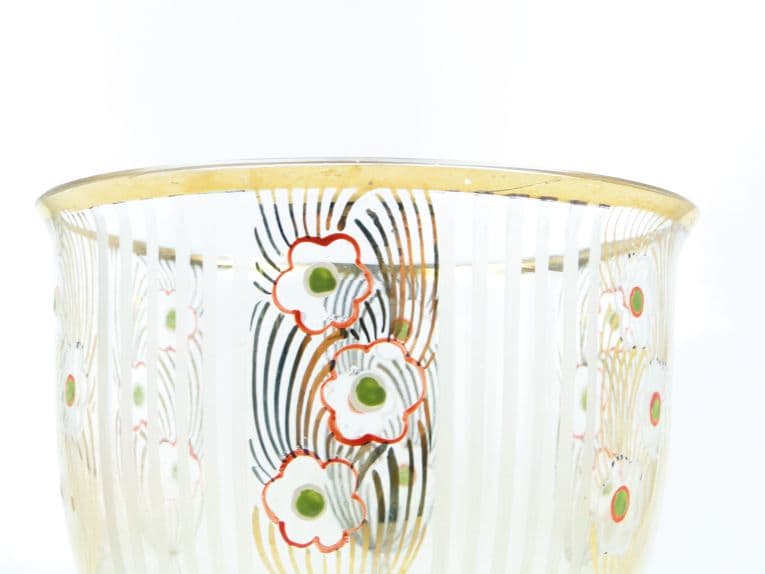 Wazon mid-century modern, szkło, Kamenický Šenov, Czechosłowacja, lata 50. - 112048