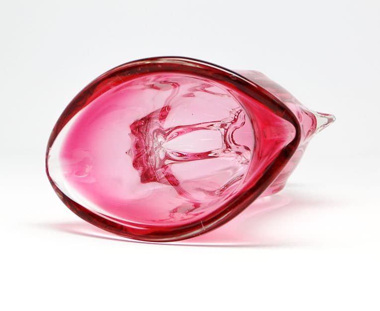 Wazon mid-century modern, szkło, proj. J. Hospodka, Czechosłowacja, lata 60. - 112081