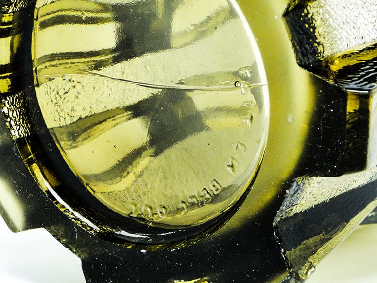 Wazon mid-century modern, szkło prasowane, Val Saint Lambert, Belgia, lata 50. - 112142