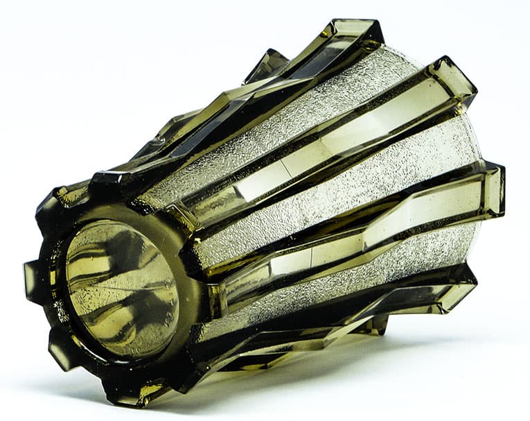 Wazon mid-century modern, szkło prasowane, Val Saint Lambert, Belgia, lata 50. - 112141