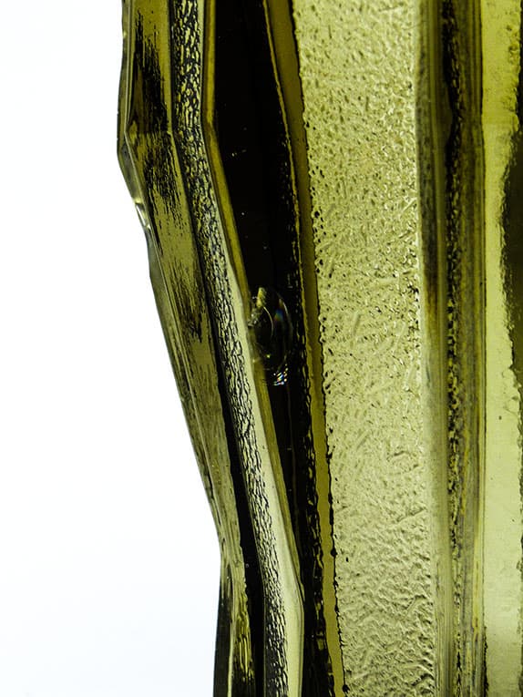 Wazon mid-century modern, szkło prasowane, Val Saint Lambert, Belgia, lata 50. - 112138
