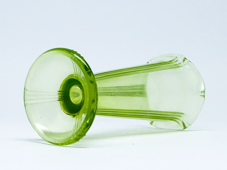 Wazon Art Deco, szkło uranowe, Polska, lata 30. - 112240