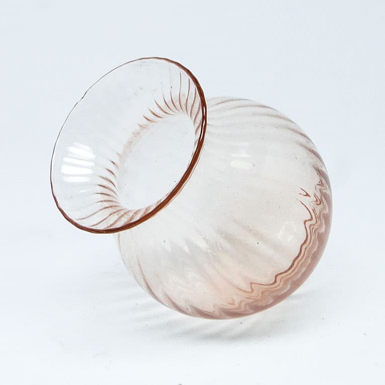 Wazon miniaturowy Art Deco, szkło rozalinowe, Polska, lata 30. - 112274