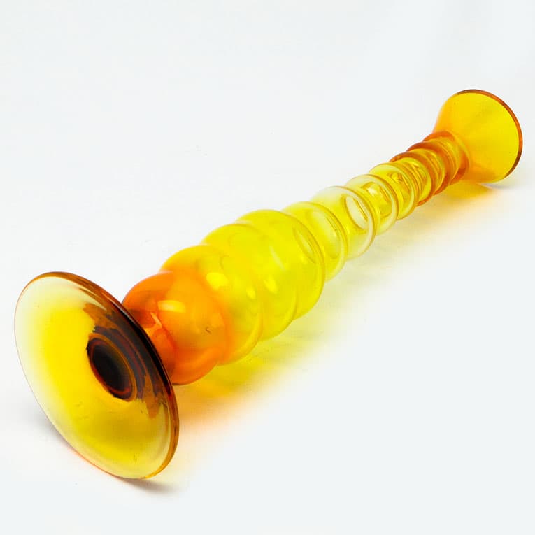 Wazon mid-century modern, szkło, Moser, Czechosłowacja, lata 60. - 112376