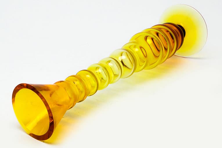 Wazon mid-century modern, szkło, Moser, Czechosłowacja, lata 60. - 112377