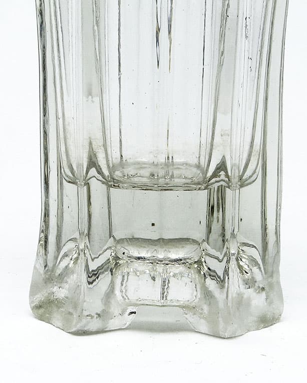 Wazon Mid-century modern, szkło rozalinowe prasowane, Polska, lata 50. - 112409