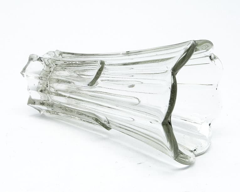 Wazon Mid-century modern, szkło rozalinowe prasowane, Polska, lata 50. - 112411