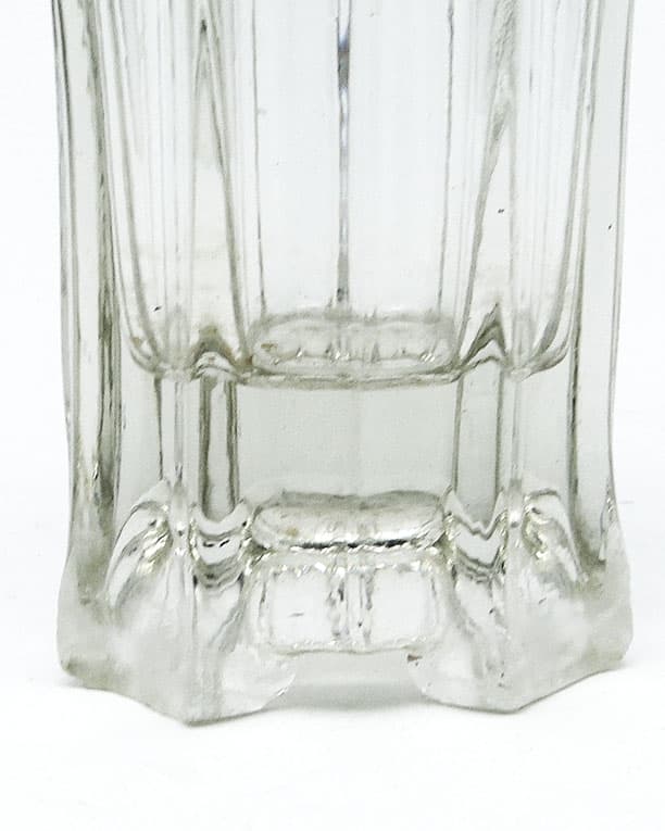 Wazon Mid-century modern, szkło rozalinowe prasowane, Polska, lata 50. - 112410