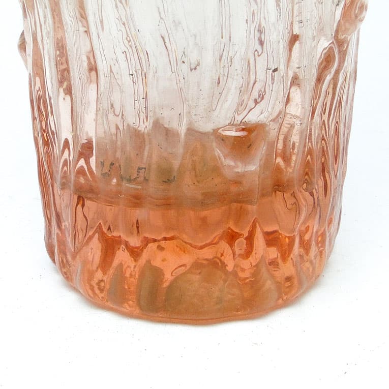 Wazon Pieniek, mid-century modern, szkło prasowane, proj. V. Hanus, Czechosłowacja, lata 60. - 112421