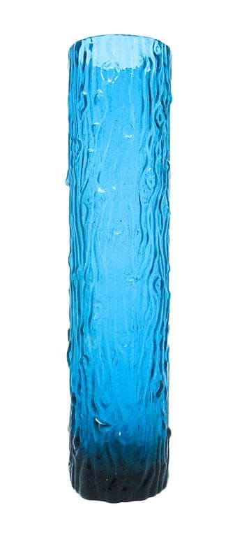 Wazon Pieniek, mid-century modern, szkło prasowane, Czechosłowacja, lata 60.