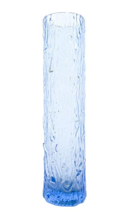 Mid-century modern vase, pressed glass, Czechoslovakia, 1960s.