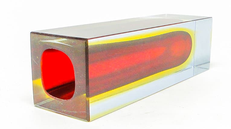 Wazon Sommerso, mid-century modern, szkło, proj. F. Poli, Włochy, lata 50. - 112496