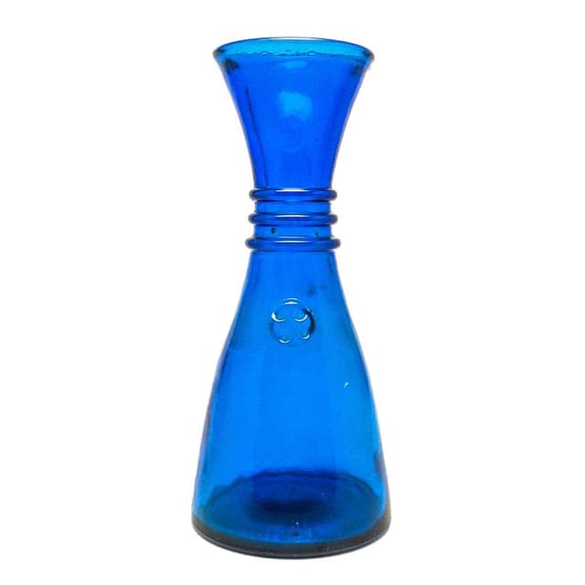 Wazon mid-century modern, szkło kobaltowe, Szwecja, lata 70. - WYMIARY