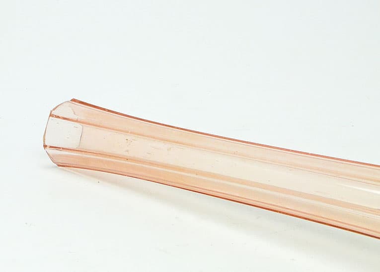 Wazon Art Nouveau, szkło rozalinowe prasowane, Szwecja, lata 30. - 112513