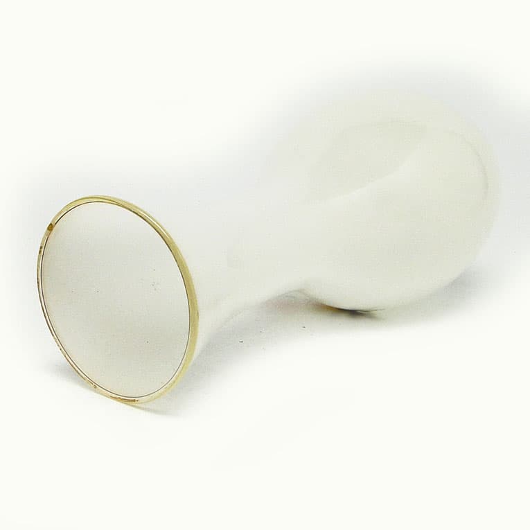 Wazon mid-century modern, szkło latticino, Polska, lata 70. - 112566