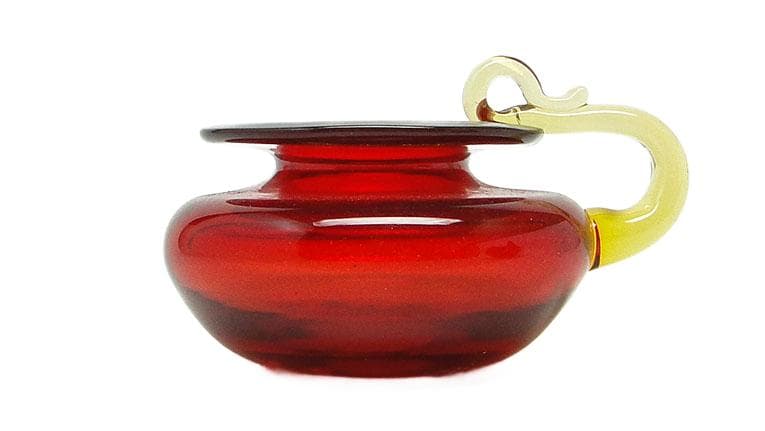 Kaganek modernizm, szkło, proj. B. Świstacka, Polska, lata 70.