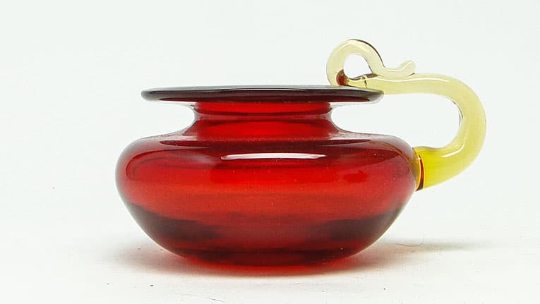 Kaganek modernizm, szkło, proj. B. Świstacka, Polska, lata 70. - 112613