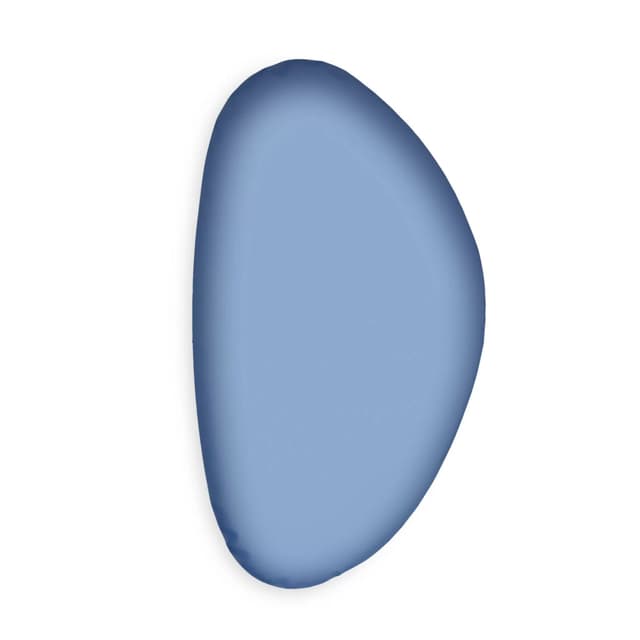 TAFLA O wall mirror blue O3, Zieta Studio - DIMENSION