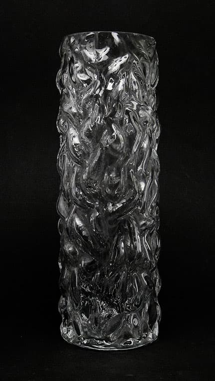 Wazon Pieniek, szkło szare, Huta Hortensja, Polska, lata 70. - 112634