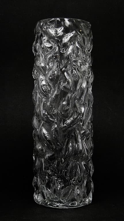 Wazon Pieniek, szkło szare, Huta Hortensja, Polska, lata 70. - 112635