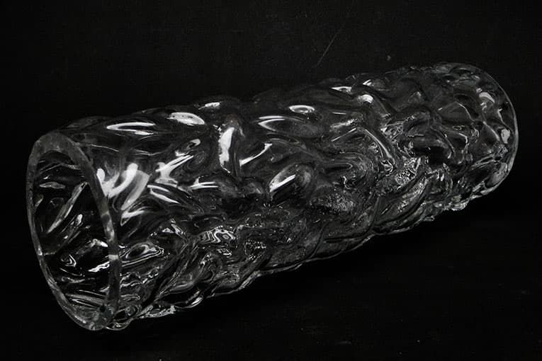 Wazon Pieniek, szkło szare, Huta Hortensja, Polska, lata 70. - 112638