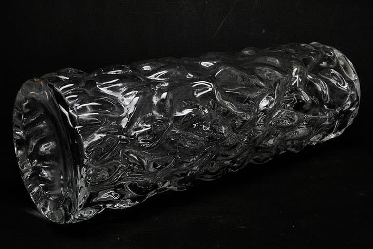 Wazon Pieniek, szkło szare, Huta Hortensja, Polska, lata 70. - 112639